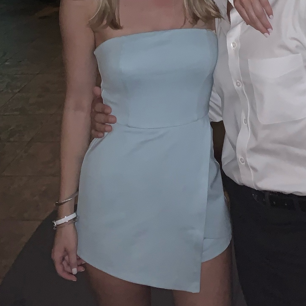 Superdown Avery Strapless Romper - image 5